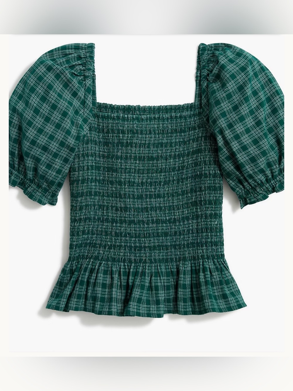 J. Crew Flannel Smoked Top, Size M